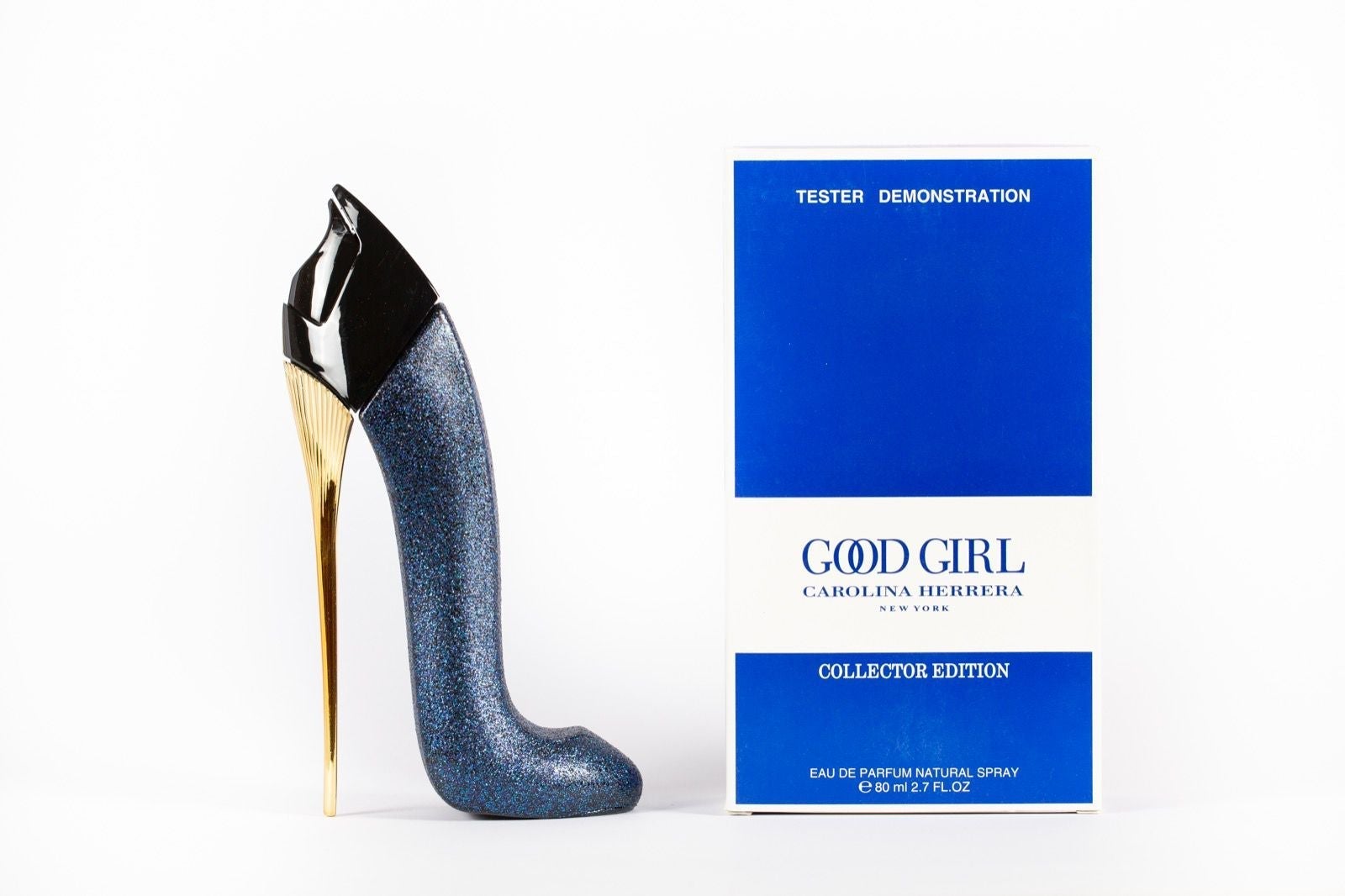 Carolina Herrera Good Girl Glitter Collector (Scarpa blu) Eau de Parfum 80ml (Tester)